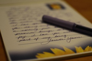An old fashioned love letter.